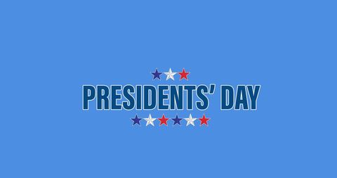 Presidents' Day Celebration with Patriotic Stars on Blue Background - Download Free Stock Images Pikwizard.com