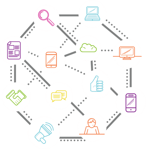 Transparent Network Connections with Communication Icons - Download Free Stock Videos Pikwizard.com