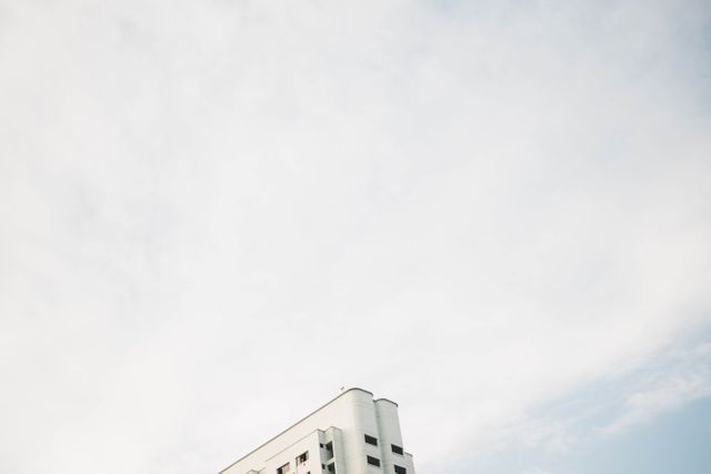 Modern White Apartment Building Under Clear Sky - Download Free Stock Images Pikwizard.com