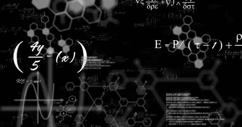 Digital Interface of Mathematical Equations and Data - Download Free Stock Images Pikwizard.com