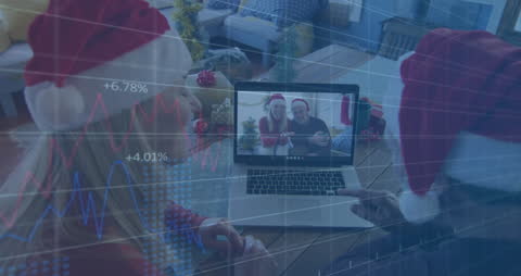 Festive Virtual Celebration with Friends via Video Call