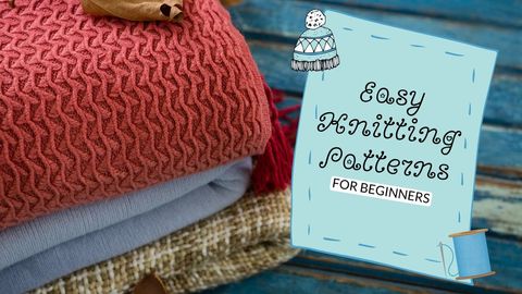 cozy knitting guide for beginners with simple patterns and vibrant textures - Download Free Stock Templates Pikwizard.com