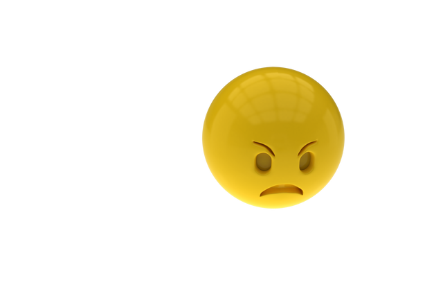 3D Rendering of Angry Emoticon Isolated on Transparent Background - Download Free Stock Videos Pikwizard.com