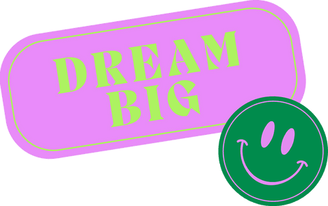 Motivational message with smiley face on transparent background
