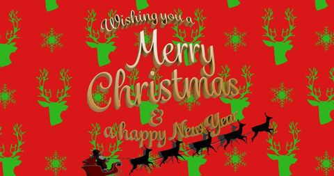 Festive Merry Christmas and Happy New Year Design - Download Free Stock Images Pikwizard.com
