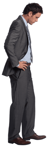 transparent serious businessman standing assertively - Download Free Stock Videos Pikwizard.com