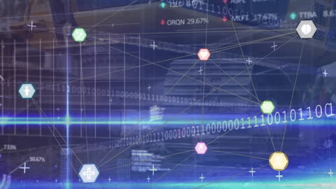 Digital Financial Data Networking at Construction Site