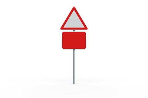 isolated traffic sign with copy space on transparent background - Download Free Stock Videos Pikwizard.com