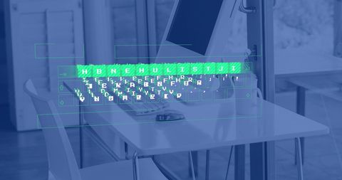 Digital Interface Displaying Secure Financial Data Processing