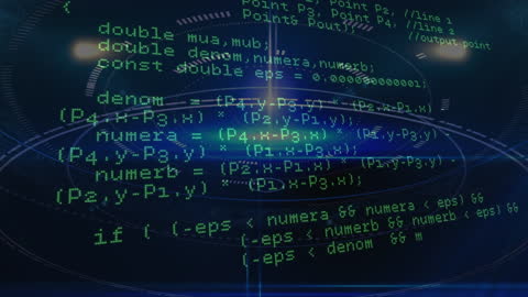 Digital Data Processing Over Electronic Interface Animation