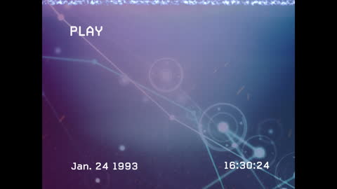 Retro Futuristic Data Network Interface Animation