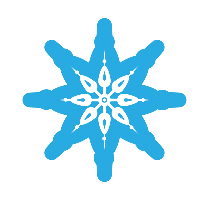 Delicate Blue Transparent Snowflake Digital Design Graphic - Download Free Stock Videos Pikwizard.com