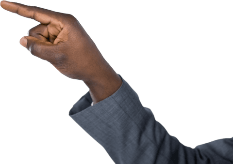 Transparent Businessman Hand Pointing Finger Gesture Concept - Download Free Stock Videos Pikwizard.com