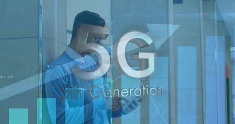 5th Generation 5G Concept with Digital Interface
