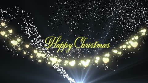 Glowing Fairy Light Animation with Christmas Greetings