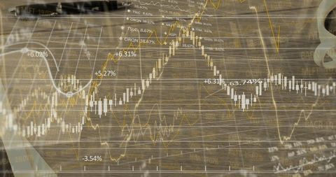 Dynamic stock market graphs with financial data analysis