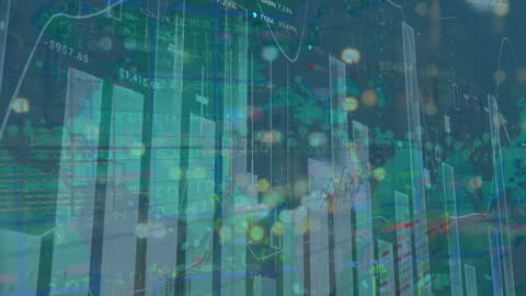 Dynamic Data Analytics Overlayed on Modern Cityscape