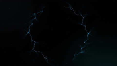 Abstract Digital Energy Wave on Dark Background