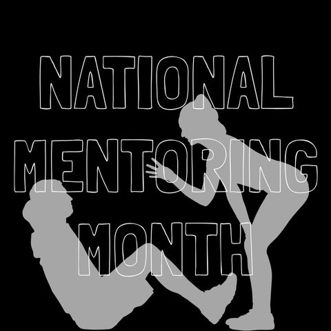 celebrating national mentoring month with guidance silhouette - Download Free Stock Templates Pikwizard.com