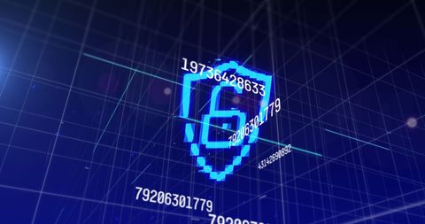 Digital Padlock and Shield Symbolizing Data Security - Download Free Stock Images Pikwizard.com