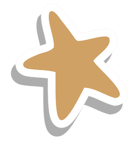 transparent beige star with white border and shadow - Download Free Stock Videos Pikwizard.com