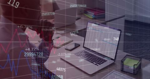 financial data processing and business strategy development - Download Free Stock Images Pikwizard.com