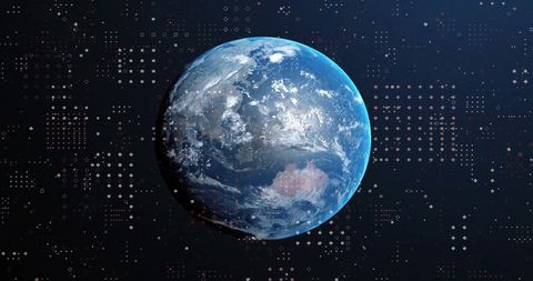 Earth with Digital Data Integration and Global Connections - Download Free Stock Images Pikwizard.com