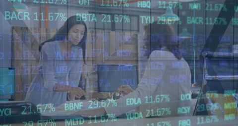 Financial Data Overlay on Business Team Collaboration