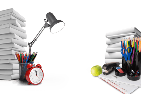 Creative Arrangement of Desk Supplies on Transparent Background - Download Free Stock Videos Pikwizard.com
