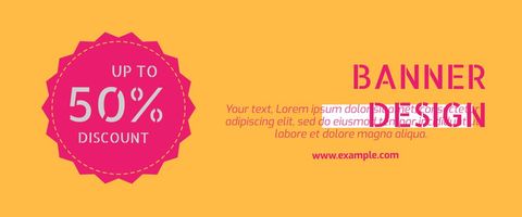 Dynamic Discount Banner for Seasonal Promotions - Download Free Stock Templates Pikwizard.com