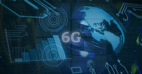 Futuristic 6G Technology with Digital Interface and Global Connectivity - Download Free Stock Images Pikwizard.com