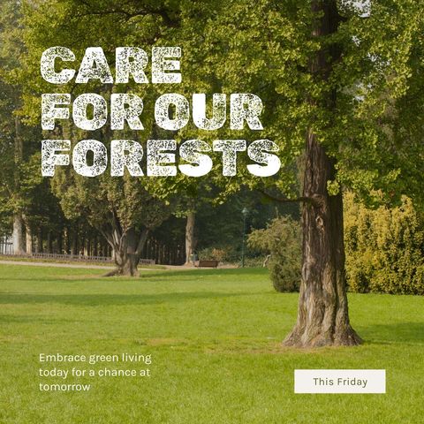 Encouraging Forest Conservation Efforts Through Green Living - Download Free Stock Templates Pikwizard.com