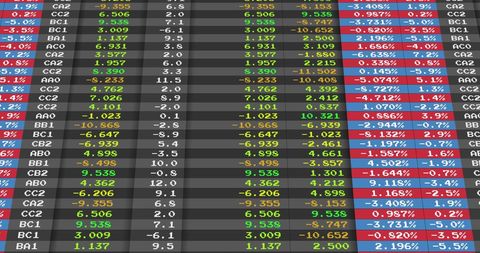 Stock Market Data Digital Display with Financial Metrics - Download Free Stock Images Pikwizard.com