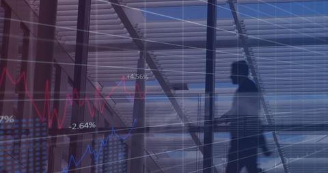 Dynamic Financial Graphs and Businesspeople in Motion