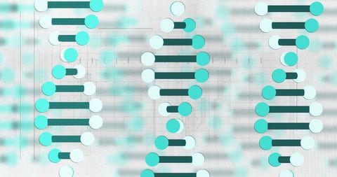 Abstract DNA Strands Amidst Data Matrix - Download Free Stock Images Pikwizard.com