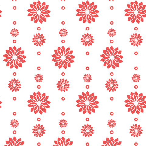Seamless Red Floral Pattern on Transparent Background Isolated Design - Download Free Stock Videos Pikwizard.com