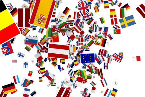 vibrant euro flags on transparent background in dynamic motion - Download Free Stock Videos Pikwizard.com
