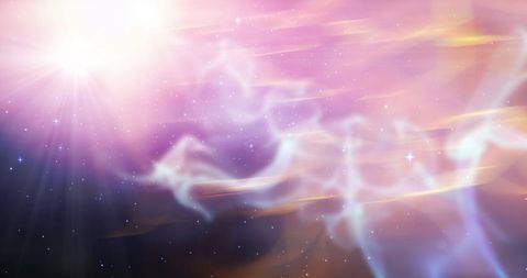 Vibrant Cosmic Light Trails in a Star-Laden Galaxy Setting - Download Free Stock Images Pikwizard.com