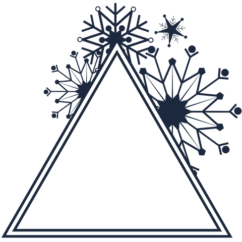 snowflake adorned triangle on transparent background winter design - Download Free Stock Videos Pikwizard.com