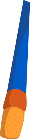 flat design paintbrush on transparent background with colorful details - Download Free Stock Videos Pikwizard.com