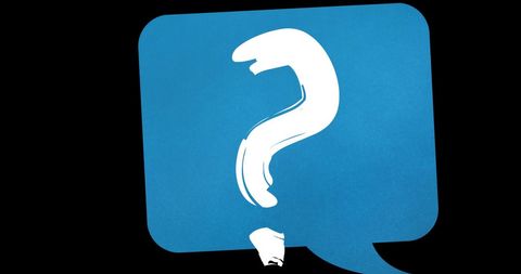 Question Mark in Speech Bubble on Black Background Illustrating Curiosity - Download Free Stock Images Pikwizard.com