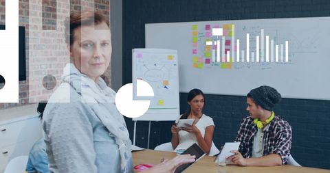 Business Leader Embracing Digital Transformation in Modern Office