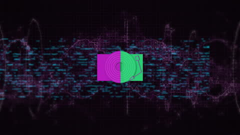 Glowing Sound Wave with Turntable Icon for Digital Music Design