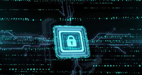 Digital Security Concept with Cyber Lock Symbol - Download Free Stock Images Pikwizard.com