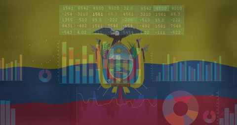 Modern Ecuador Data Visualization with National Symbols