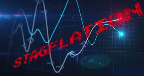 Stagflation Concept Over Digital Financial Graph - Download Free Stock Images Pikwizard.com