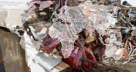 Digital Animation with health Symbols and People Using Devices