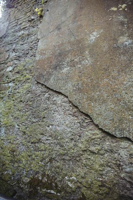 Close-up of weathered stone wall, backgrounds