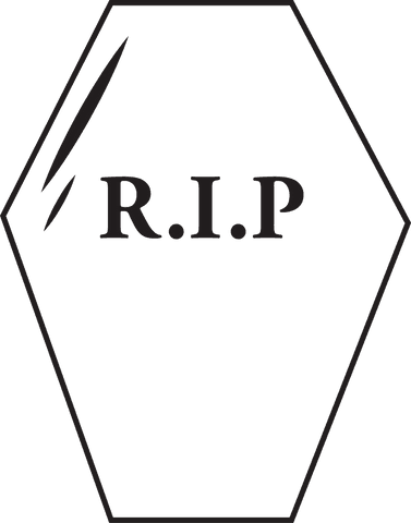 transparent outline coffin shape showing rip symbol - Download Free Stock Videos Pikwizard.com