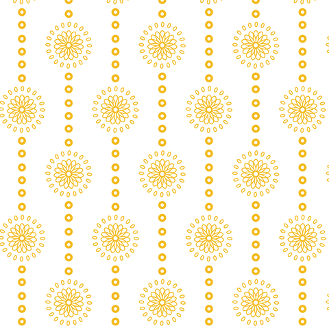 Transparent Yellow Floral Repeating Pattern on Isolated Background - Download Free Stock Videos Pikwizard.com